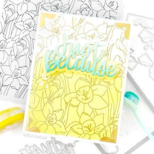 Simon Says Stamp! Simon Says Cling Stamps DAFFODIL FIELD sss102465