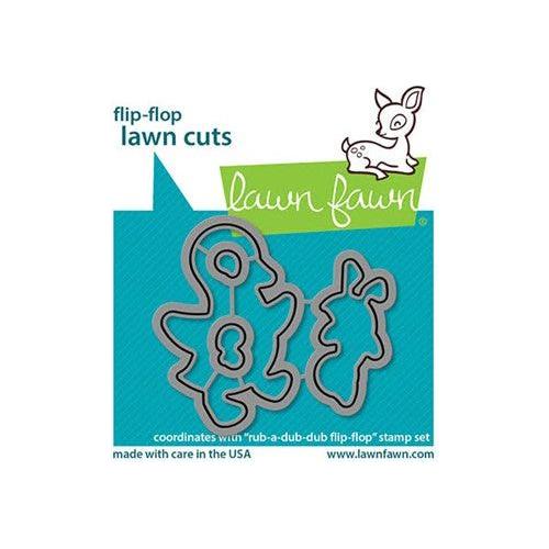 Simon Says Stamp! Lawn Fawn RUB-A-DUB-DUB FLIP-FLOPS Die Cuts lf2777