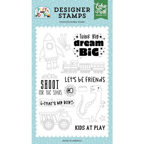 Simon Says Stamp! Echo Park THINK BIG DREAM BIG Clear Stamps pab269046*