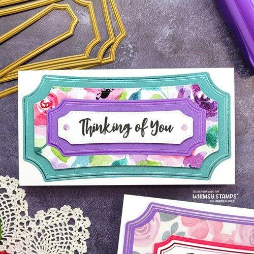 Simon Says Stamp! Whimsy Stamps MINI SLIM NOTCHED Hot Foil Plate WSHFP01*