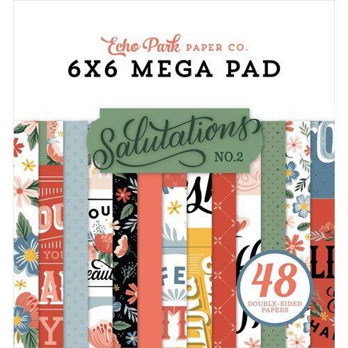 Simon Says Stamp! Echo Park SALUTATIONS NO 2 6 x 6 Mega Paper Pad sano272031