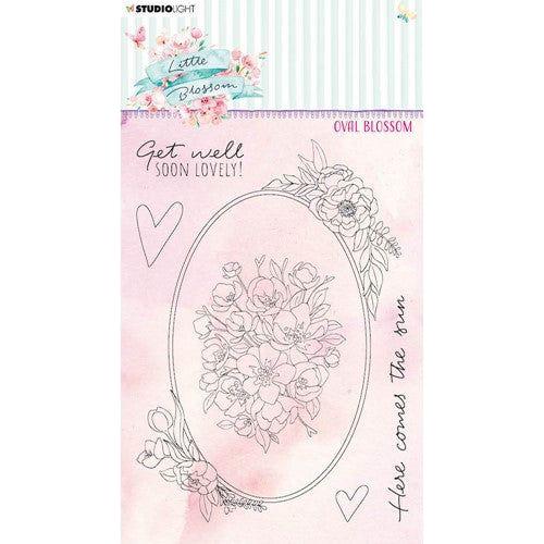 Simon Says Stamp! Studio Light OVAL BLOSSOM Little Blossom Clear Stamps sllbstamp196*