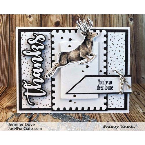 Simon Says Stamp! Whimsy Stamps OH DEER Clear Stamps DA1169