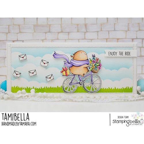 Simon Says Stamp! Stamping Bella GUINEA AND A BICYCLE Cling Stamps eb1125