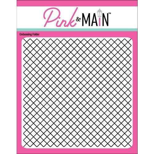 Simon Says Stamp! Pink and Main GRID Embossing Folder PMT038