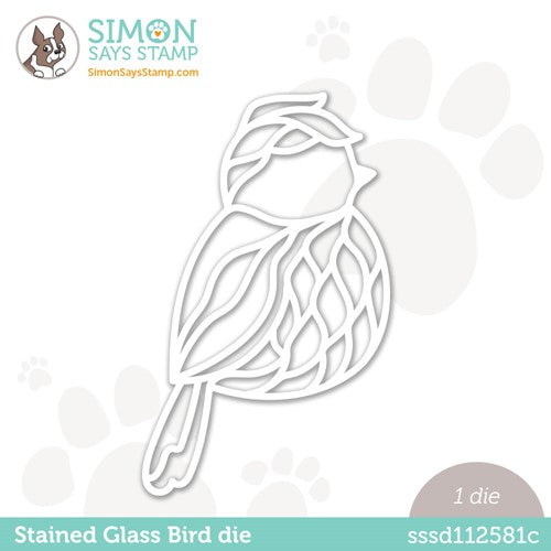 Simon Says Stamp! Simon Says Stamp STAINED GLASS BIRD Wafer Die sssd112581c