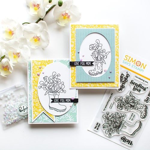 Crafter's Companion Clear Acrylic Stamps - Summer Garden