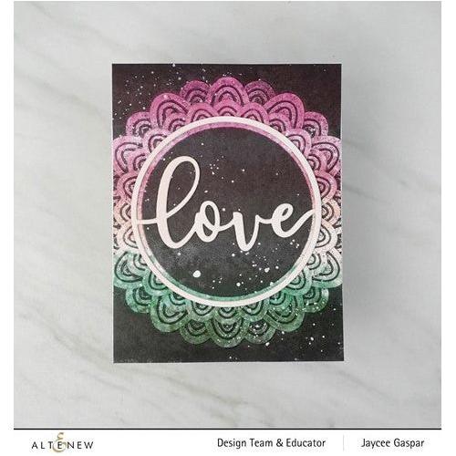 Simon Says Stamp! Altenew SCALLOPED FRAME 3D Embossing Folder ALT6970