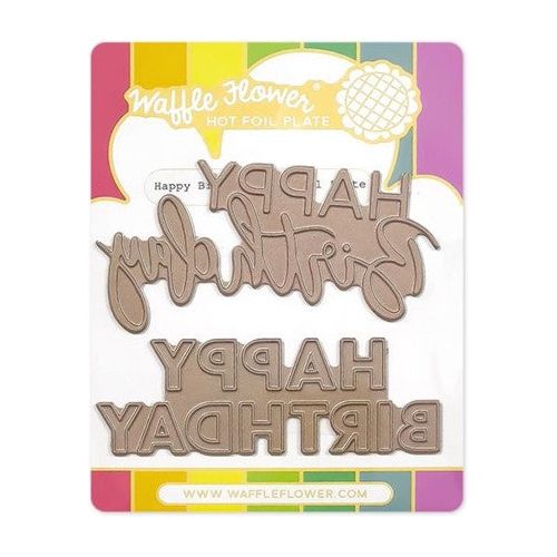 Simon Says Stamp! Waffle Flower HAPPY BIRTHDAY DUO Hot Foil Plates 421041