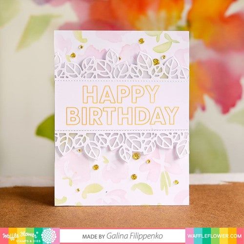 Simon Says Stamp! Waffle Flower HAPPY BIRTHDAY DUO Hot Foil Plates 421041