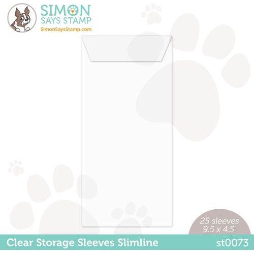 Simon Says Stamp! Simon Says Stamp 9.5 x 4.5 Clear Storage Sleeves 25 Pack st0073