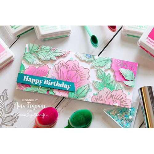 Simon Says Stamp! Simon Says Stamp SKETCHED LEAF BRANCHES Hot Foil Plates and Dies s763 | color-code:ALT000