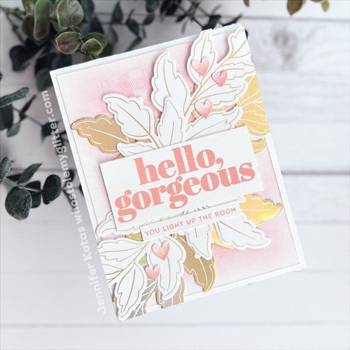 Simon Says Stamp! Simon Says Stamp SKETCHED LEAF BRANCHES Hot Foil Plates and Dies s763 | color-code:ALT0