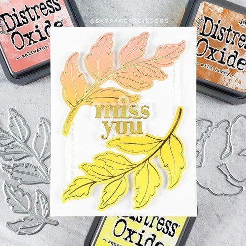 Simon Says Stamp! Simon Says Stamp SKETCHED LEAF BRANCHES Hot Foil Plates and Dies s763 | color-code:ALT2