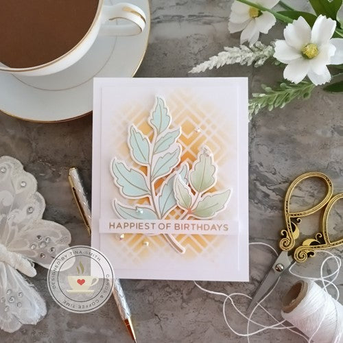 Simon Says Stamp! Simon Says Stamp SKETCHED LEAF BRANCHES Hot Foil Plates and Dies s763 | color-code:ALT3