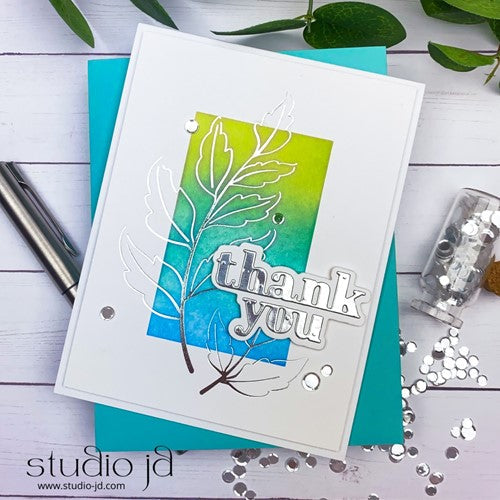 Simon Says Stamp! Simon Says Stamp SKETCHED LEAF BRANCHES Hot Foil Plates and Dies s763 | color-code:ALT41