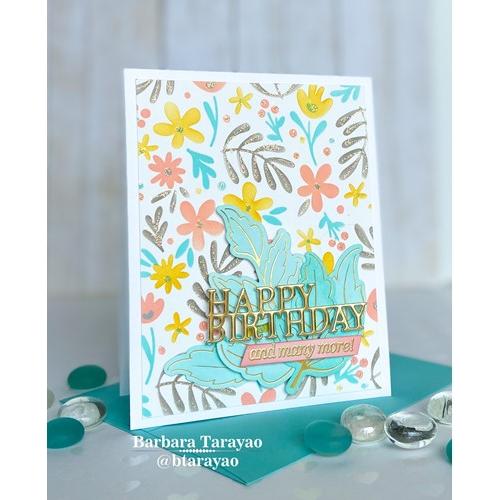 Simon Says Stamp! Simon Says Stamp SKETCHED LEAF BRANCHES Hot Foil Plates and Dies s763