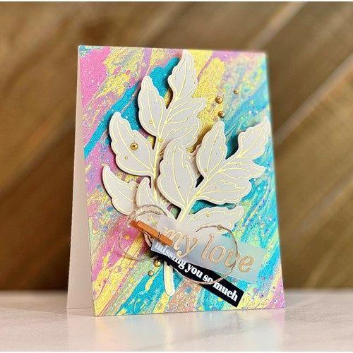 Simon Says Stamp! Simon Says Stamp SKETCHED LEAF BRANCHES Hot Foil Plates and Dies s763