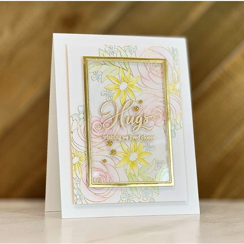 Simon Says Stamp! Simon Says Stamp INTRICATE ROSE AND BLOOMS BOUQUET Hot Foil Plates and Dies s779