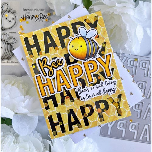 Simon Says Stamp! Honey Bee HAPPY HAPPY HAPPY Dies hbds-419 | color-code:ALT01