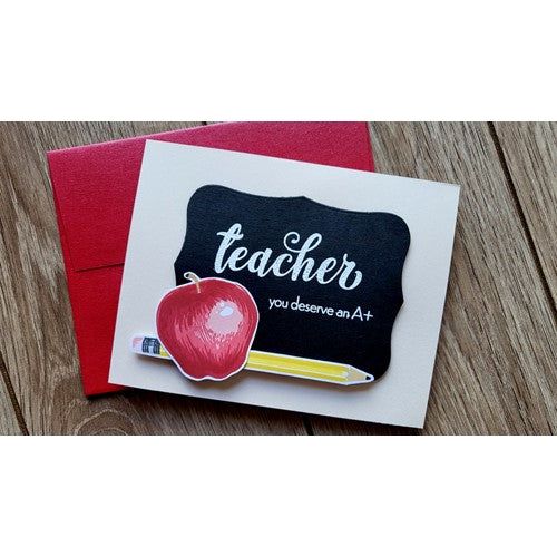 Teacher Crate (new) MARKERS - 8 COLORS - A+, APPLE & TEACHER ON