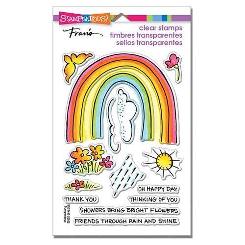 Simon Says Stamp! Stampendous Clear Stamps RAINBOW BRIGHT ssc1455*