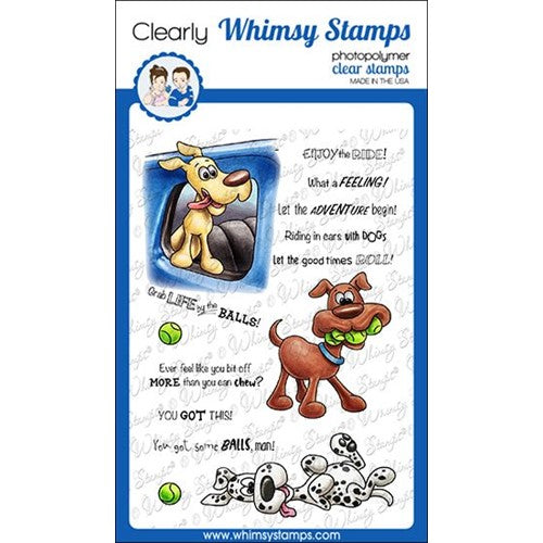 Whimsy Stamps Doggy Fun Day Clear Stamp Set