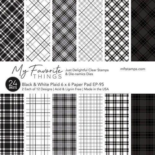 MFT Black/White Plaid 6x6 Paper Pad