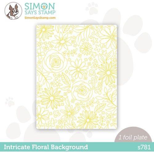 Simon Says Stamp! Simon Says Stamp INTRICATE FLORAL BACKGROUND Hot Foil Plate s781