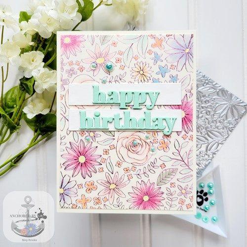 Simon Says Stamp! Simon Says Stamp INTRICATE FLORAL BACKGROUND Hot Foil Plate s781