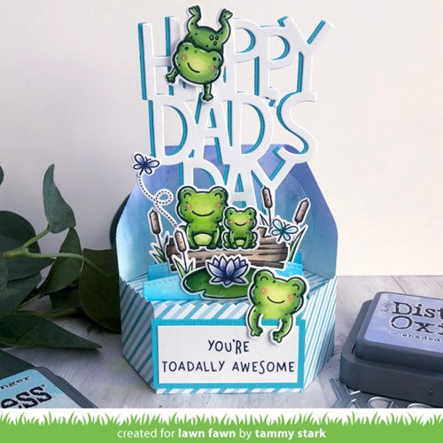 Simon Says Stamp! Lawn Fawn GIANT HAPPY DAD'S DAY Die Cut lf2885