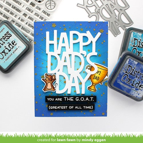 Simon Says Stamp! Lawn Fawn GIANT HAPPY DAD'S DAY Die Cut lf2885