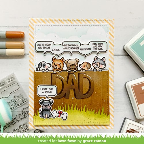 Simon Says Stamp! Lawn Fawn DAD JOKES Clear Stamps lf2863