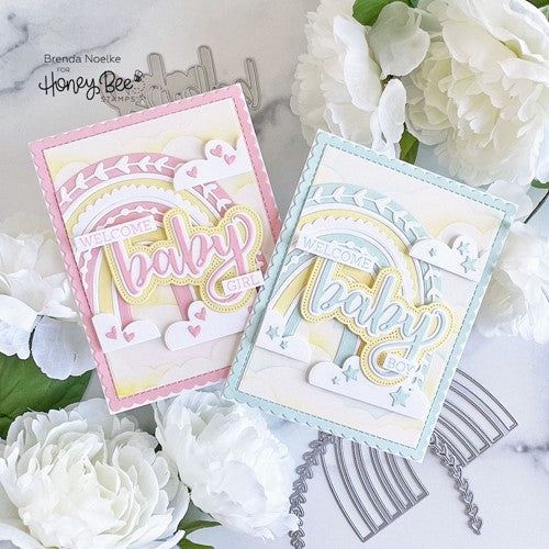 Simon Says Stamp! Honey Bee RAINBOW BUILDER A2 CARD BASE Dies hbds-rna2cb | color-code:ALT04