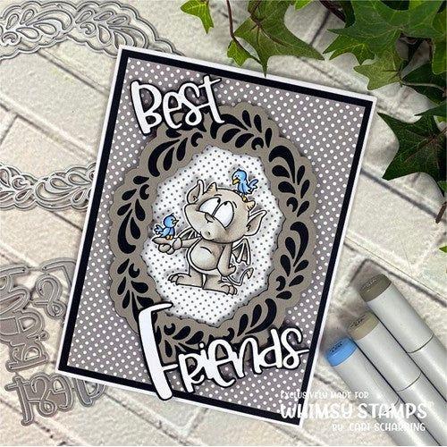 Simon Says Stamp! Whimsy Stamps FLOURISH OVAL Dies WSD105