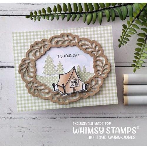 Simon Says Stamp! Whimsy Stamps FLOURISH OVAL Dies WSD105