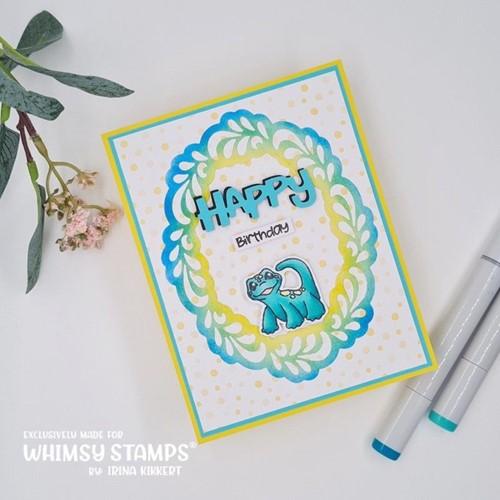 Simon Says Stamp! Whimsy Stamps FLOURISH OVAL Dies WSD105