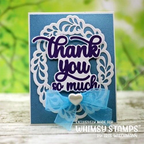 Simon Says Stamp! Whimsy Stamps FLOURISH OVAL Dies WSD105