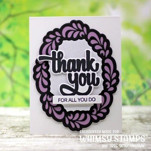 Simon Says Stamp! Whimsy Stamps FLOURISH OVAL Dies WSD105