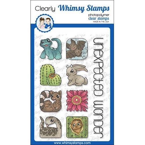 Simon Says Stamp! Whimsy Stamps ANIMAL TILES DESERT UNEXPECTED WONDER Clear Stamps BS1044