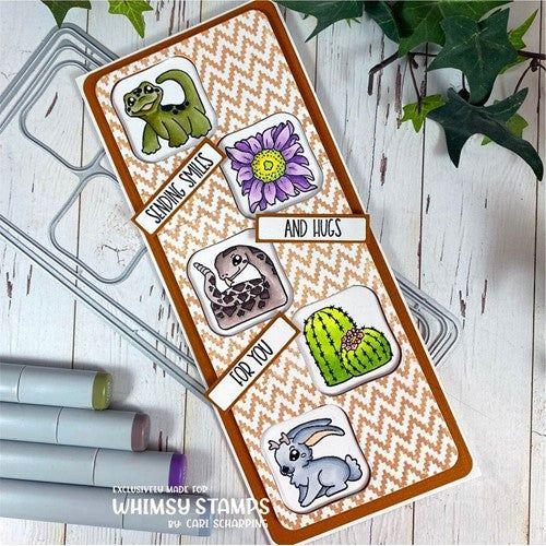 Simon Says Stamp! Whimsy Stamps ANIMAL TILES DESERT UNEXPECTED WONDER Clear Stamps BS1044