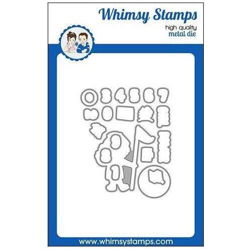 Simon Says Stamp! Whimsy Stamps CAMPER GIRL Outline Dies WSD101