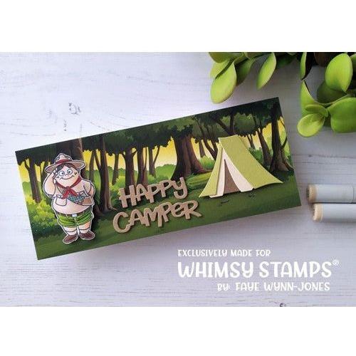 Simon Says Stamp! Whimsy Stamps CAMPER BOY Clear Stamps CWSD187a