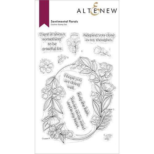 Simon Says Stamp! Altenew SENTIMENTAL FLORALS Clear Stamps ALT7124