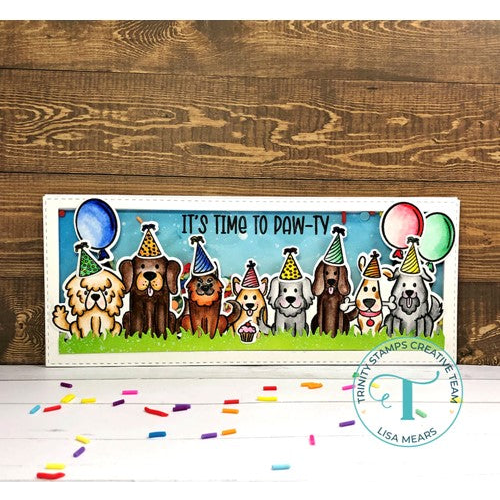 Simon Says Stamp! Trinity Stamps PUPPY PARTY Die Set tmd-c199