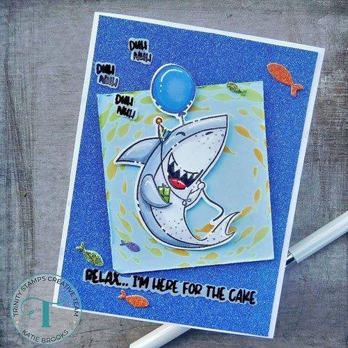 Simon Says Stamp! Trinity Stamps BIRTHDAY SHARK Clear Stamp Set tps-183 | color-code:ALT04