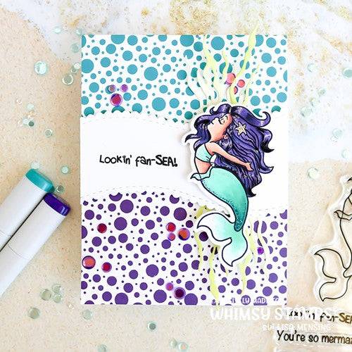 Simon Says Stamp! Whimsy Stamps MERMAID MOMENTS Outline Dies WSD106