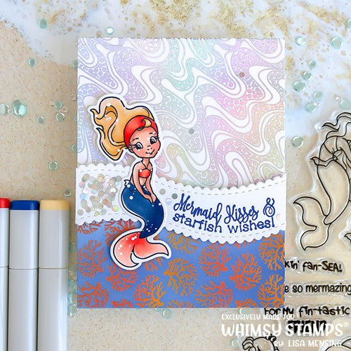 Simon Says Stamp! Whimsy Stamps MERMAID MOMENTS Outline Dies WSD106