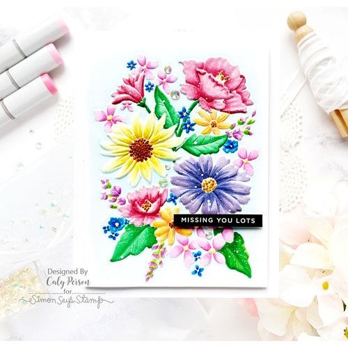 Simon Says Stamp Embossing Folder And Dies FLORAL HARMONY sfd269