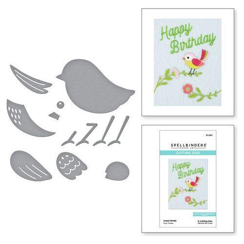 Simon Says Stamp! S1-054 Spellbinders SWEET BIRDIE Etched Dies